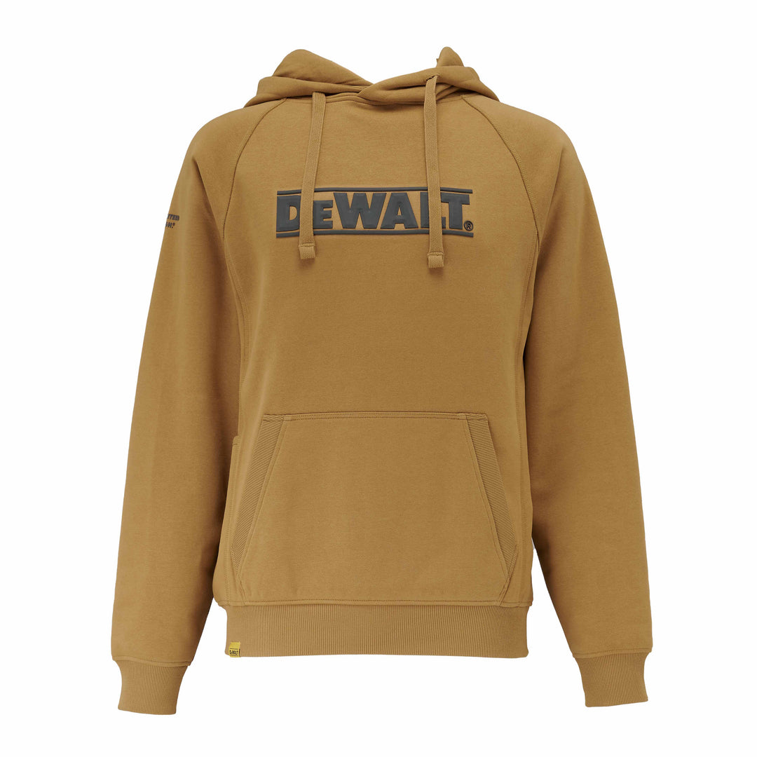 DEWALT Berlin Men's Cotton Poly, Water Resistant, Regular Fit Hoodie, Dijon, Front View