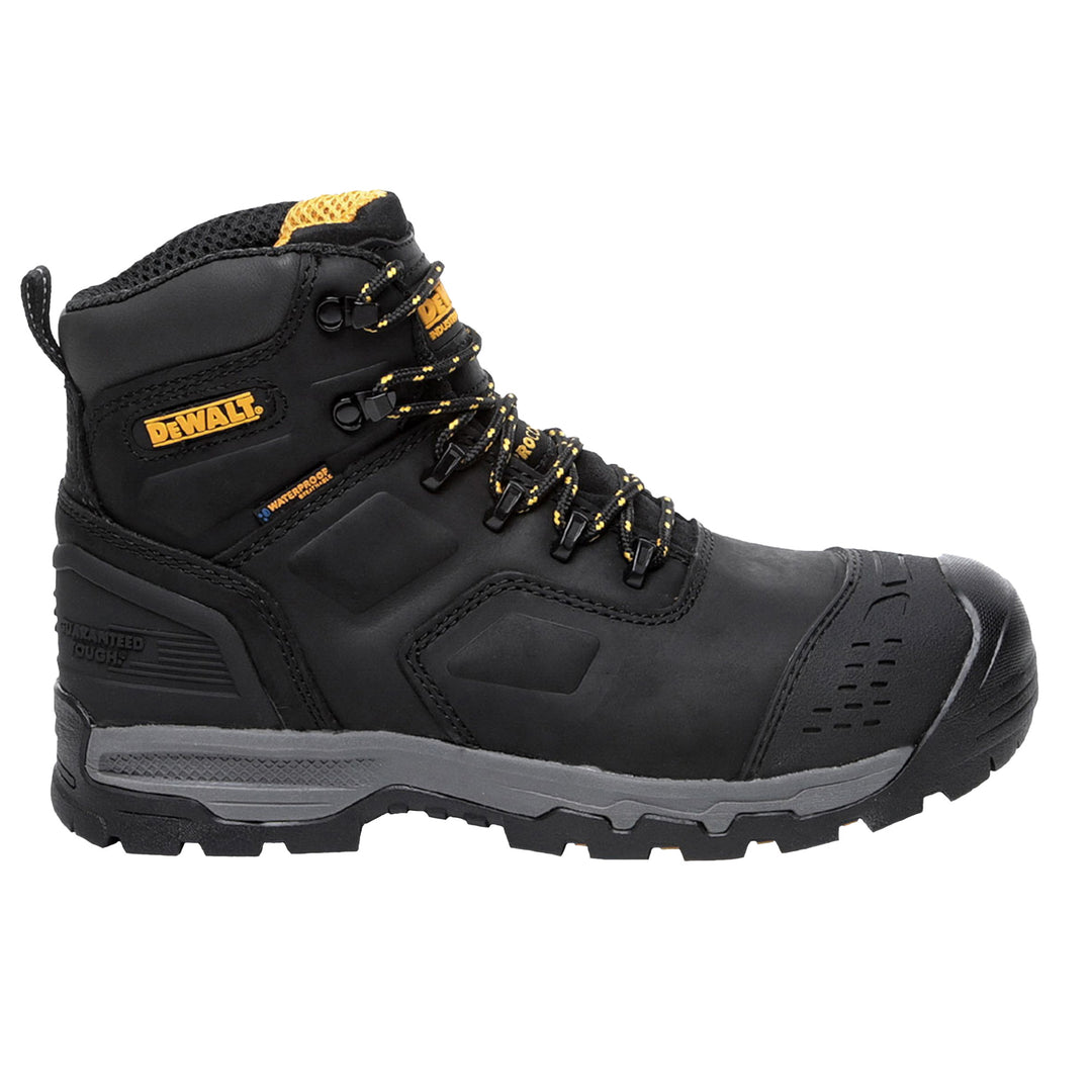 DEWALT Bulldozer Waterproof Steel Toe Safety Boot Black Side View