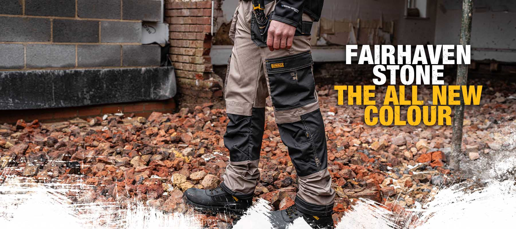 DEWALT Fairhaven Work Trousers, Stone