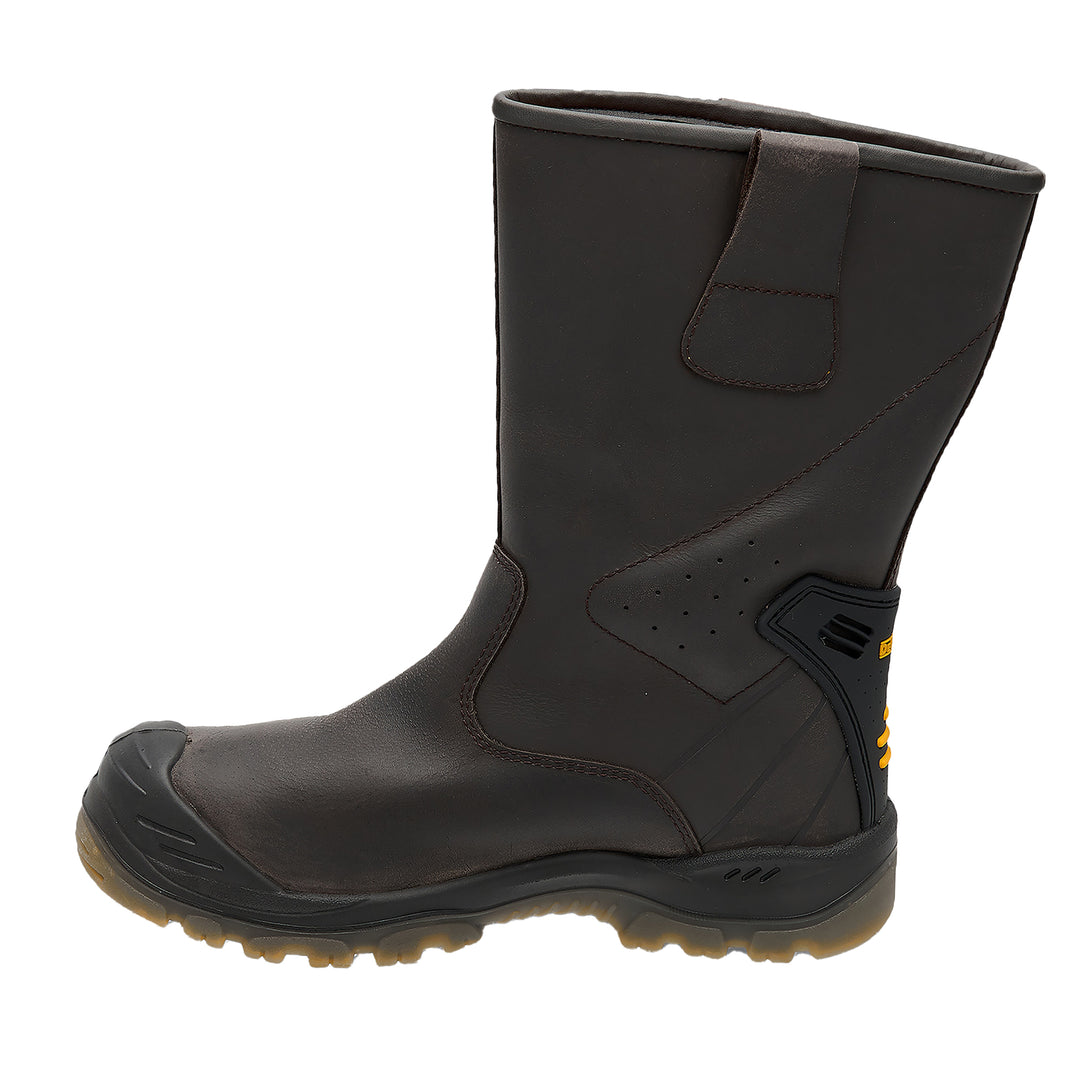 DEWALT Tungsten Waterproof, Steel Safety Toe Cap, Rigger Work Boot Instep view