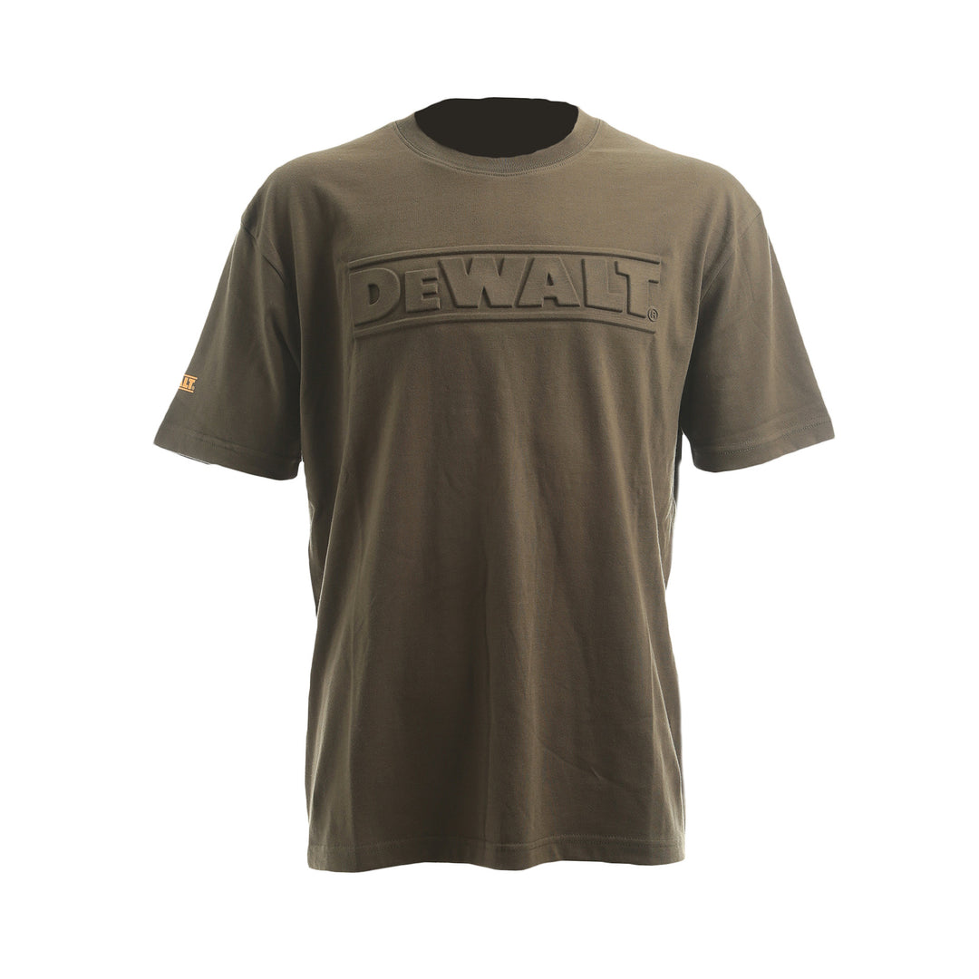 DEWALT 3D Crew Neck T-Shirt Olive Front View