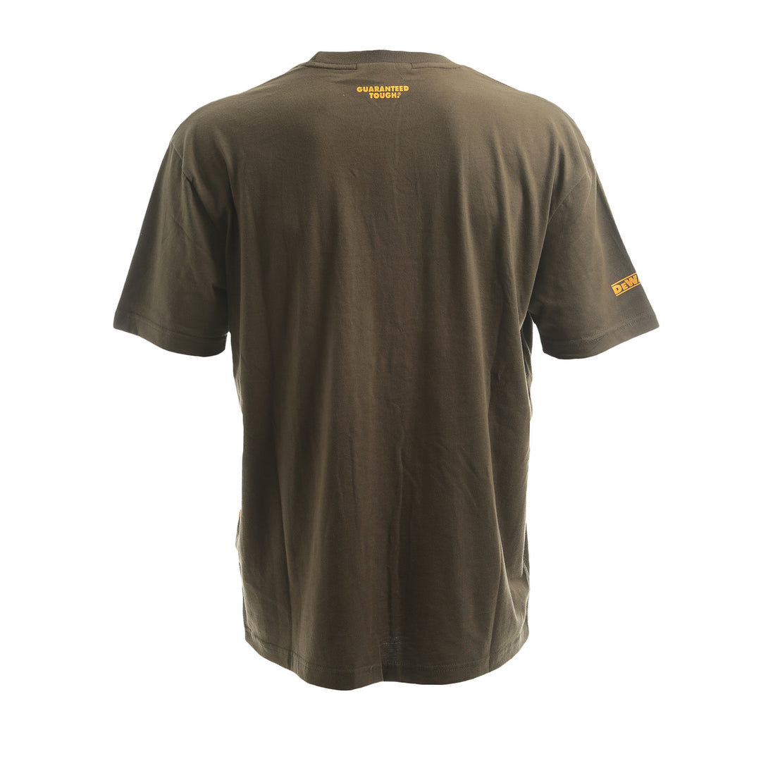 DEWALT 3D Crew Neck T-Shirt Olive Rear View