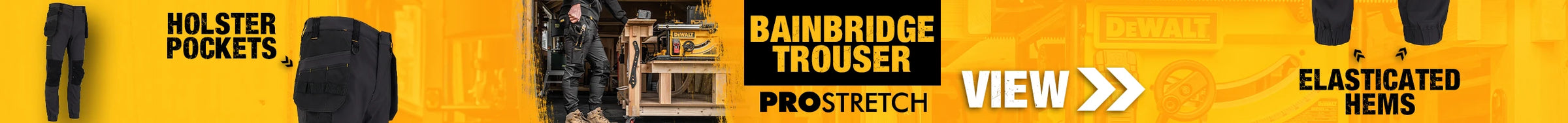 DEWALT Bainbridge ProStretch Trouser with Holster Pockets and Elasticated Hems, view product