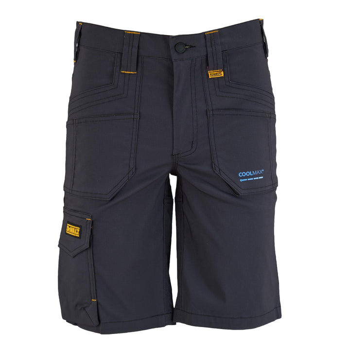 DEWALT Barrington Men's Coolmax, Slim Fit, Holster Pocket Cargo Work Shorts, Grey, Front View