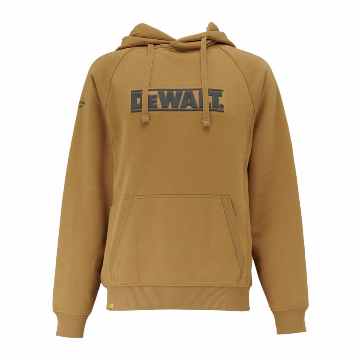DEWALT Berlin Men's Cotton Poly, Water Resistant, Regular Fit Hoodie, Dijon, Front View