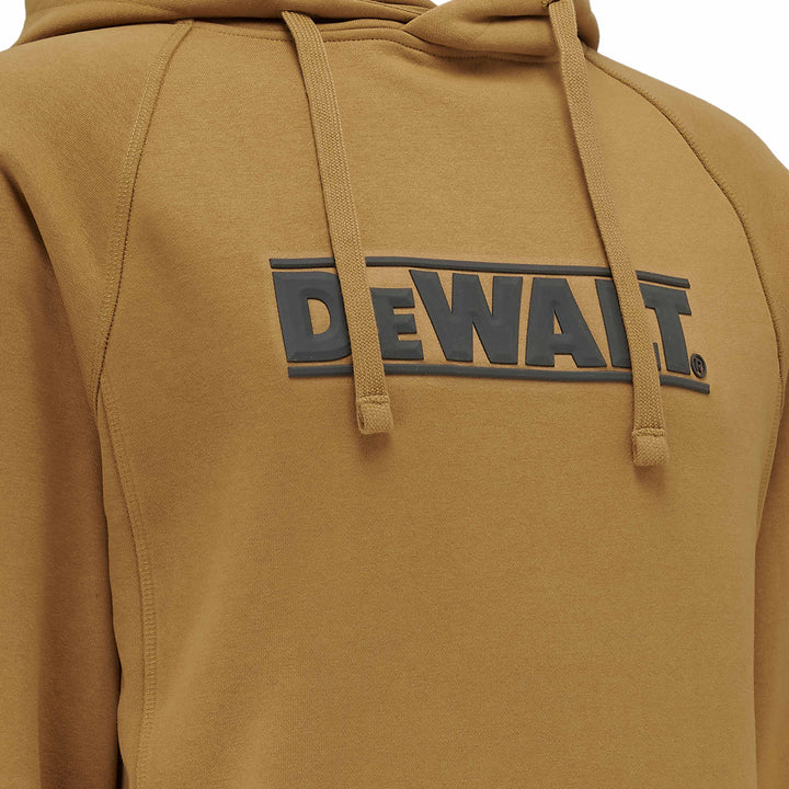 DEWALT Berlin Men's Cotton Poly, Water Resistant, Regular Fit Hoodie, Dijon, Branding Detail View