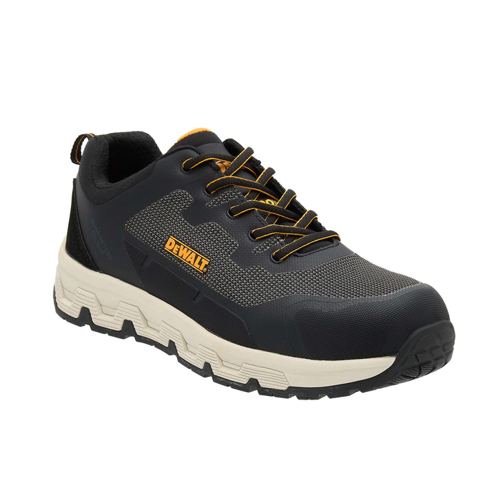 DEWALT Campbell Low Men's Lightweight, Aluminium Toe, Work Safety Trainer, Black, 3/4 View Right