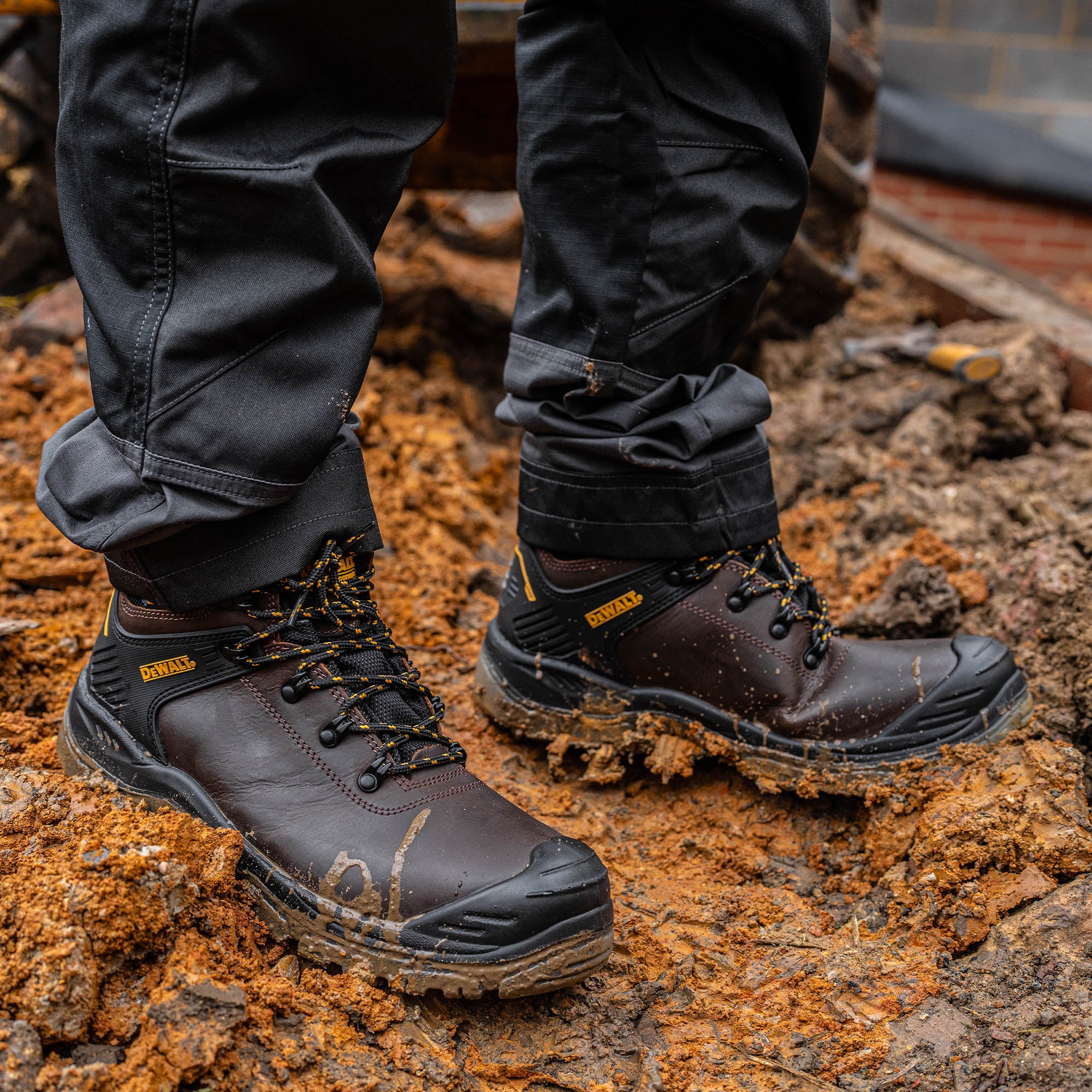 DEWALT Newark Mens Waterproof Steel Toe Safety Boot DEWALT Workwear UK