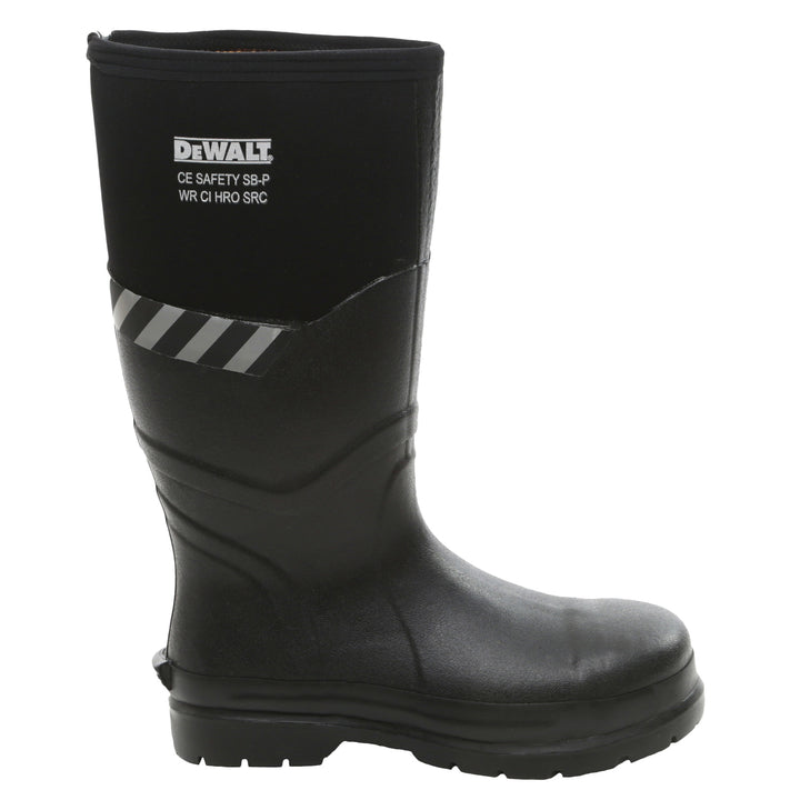 DEWALT Edmonston Waterproof Steel Toe Safety Boot Black Side View