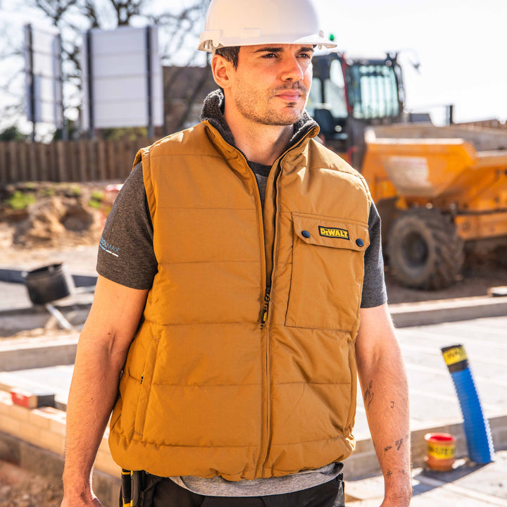 DEWALT Guildford Men's Borg Fleece Lined, Water Resistant, Puffer Work Gilet Feature View Model