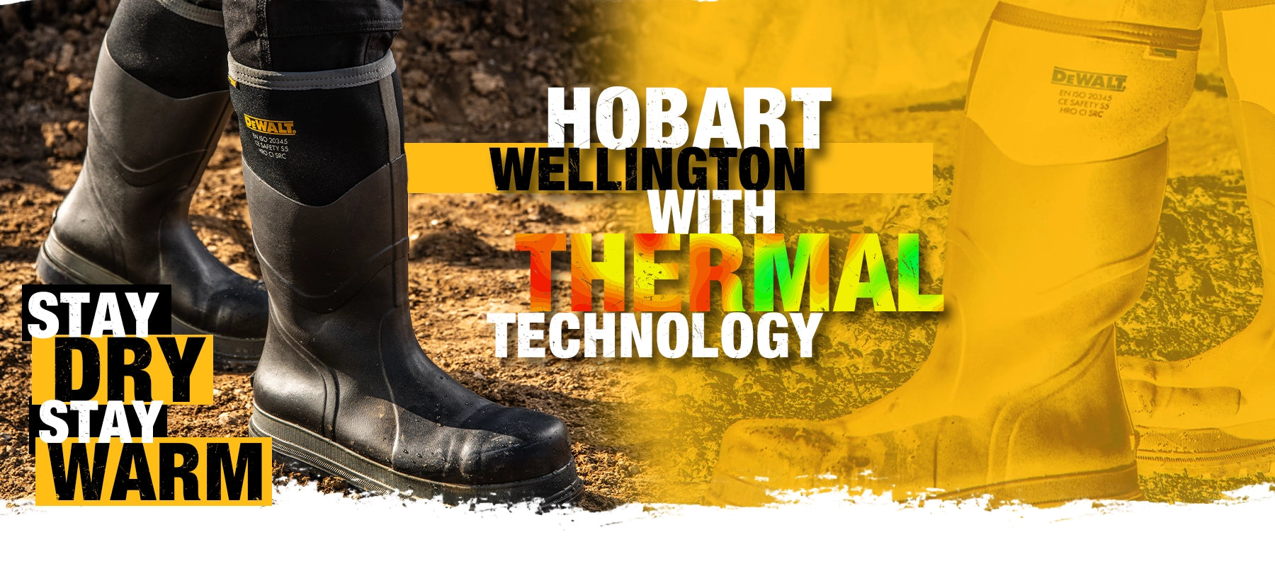 Hobart wellington with thermal technology. Stay dry, stay warm