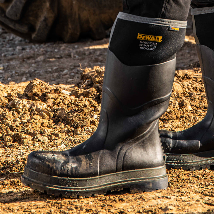 DEWALT Hobart Steel Safety Toe Wellington Boot Lifestyle View
