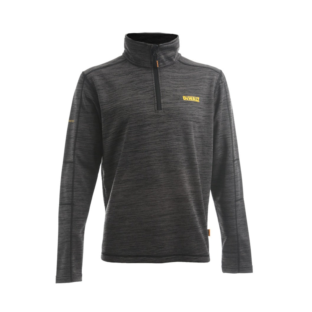 DEWALT Jonesborough Men's Stretch Quarter Zip Top, Grey, Front View