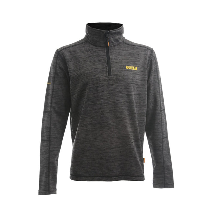 DEWALT Jonesborough Men's Stretch Quarter Zip Top, Grey, Front View