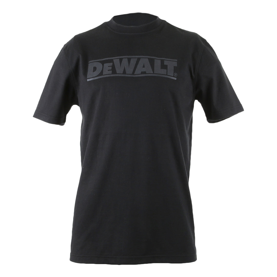 DEWALT Oxide Men's Crew Neck T-Shirt, Black, Front View