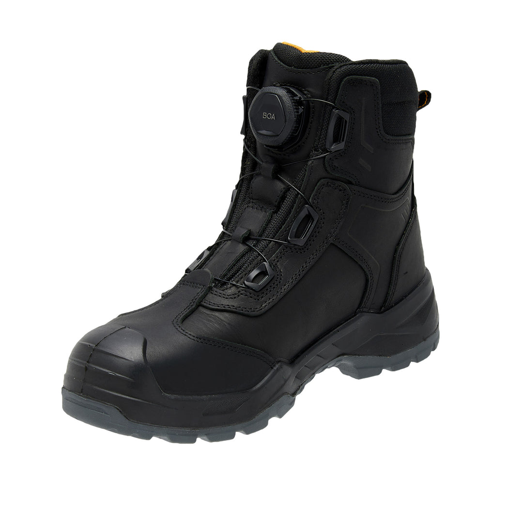 DEWALT Richardson BOA Nubuck Safety Boot, Black Instep 3/4 View