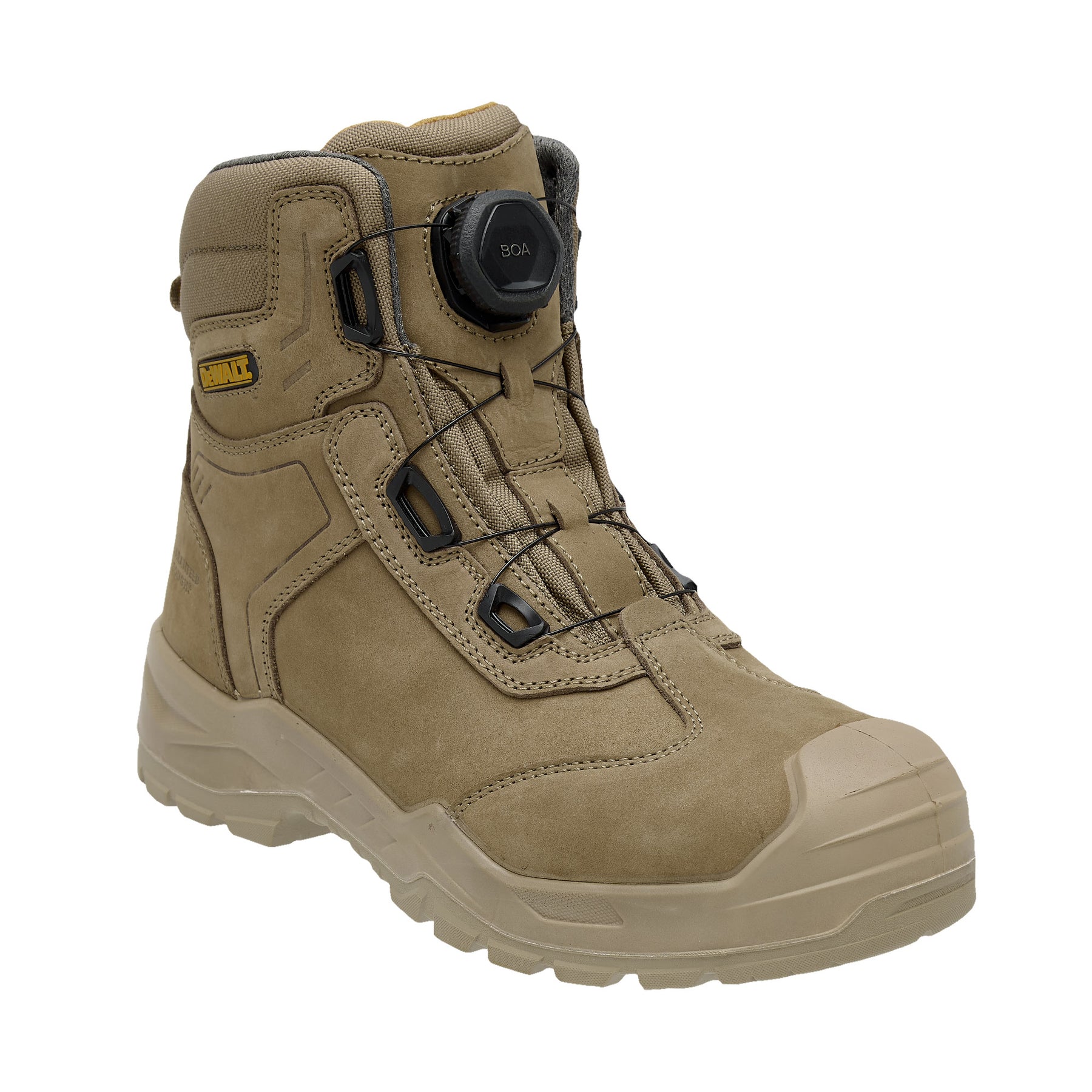 DEWALT Lander Men's Waterproof, BOA®, Nubuck Leather, Wide Fit, Non-Metallic Safety Toe Work Boot DEWALT Lander Men's Waterproof, BOA®, Nubuck Leather, Wide Fit, Non-Metallic Safety Toe Work Boot