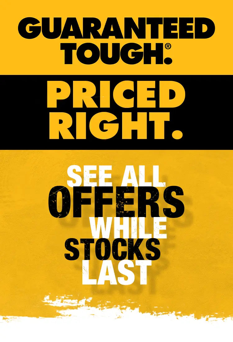 DEWALT Workwear, Guaranteed Tough, Priced Right. See All Offers While Stocks Last