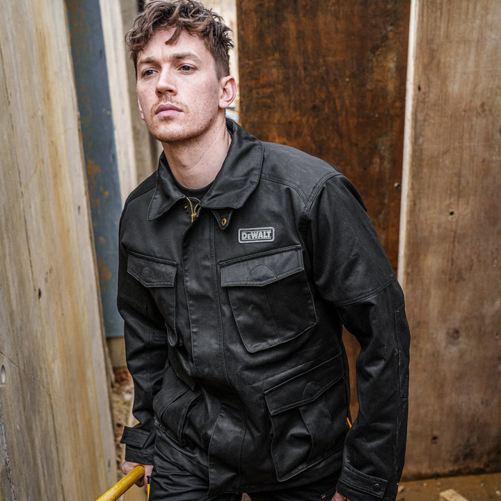 DEWALT Wilmington Men's Waterproof Waxed Cotton Work Jacket