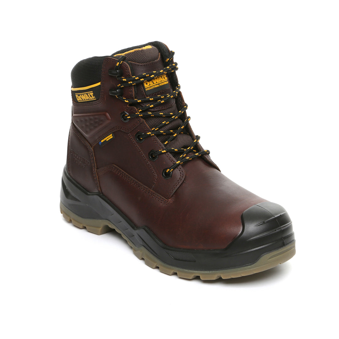 DEWALT Oakridge Waterproof, Steel Toe Cap, Safety Work Boot Tan 3/4 view