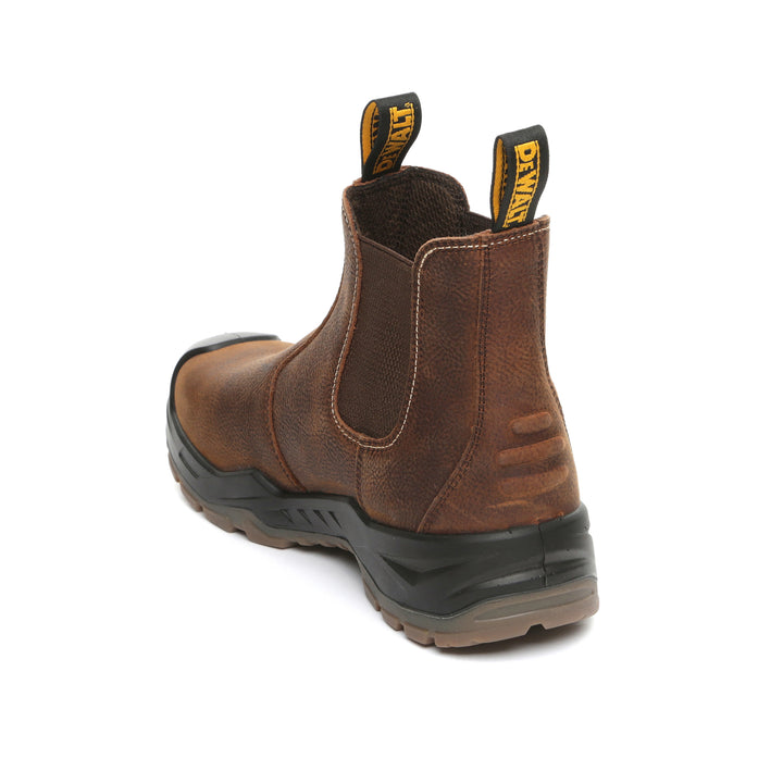 DEWALT Petersburg Water Resistant, Steel Toe Cap, Slip On Dealer Work Boot 3/4 rear view