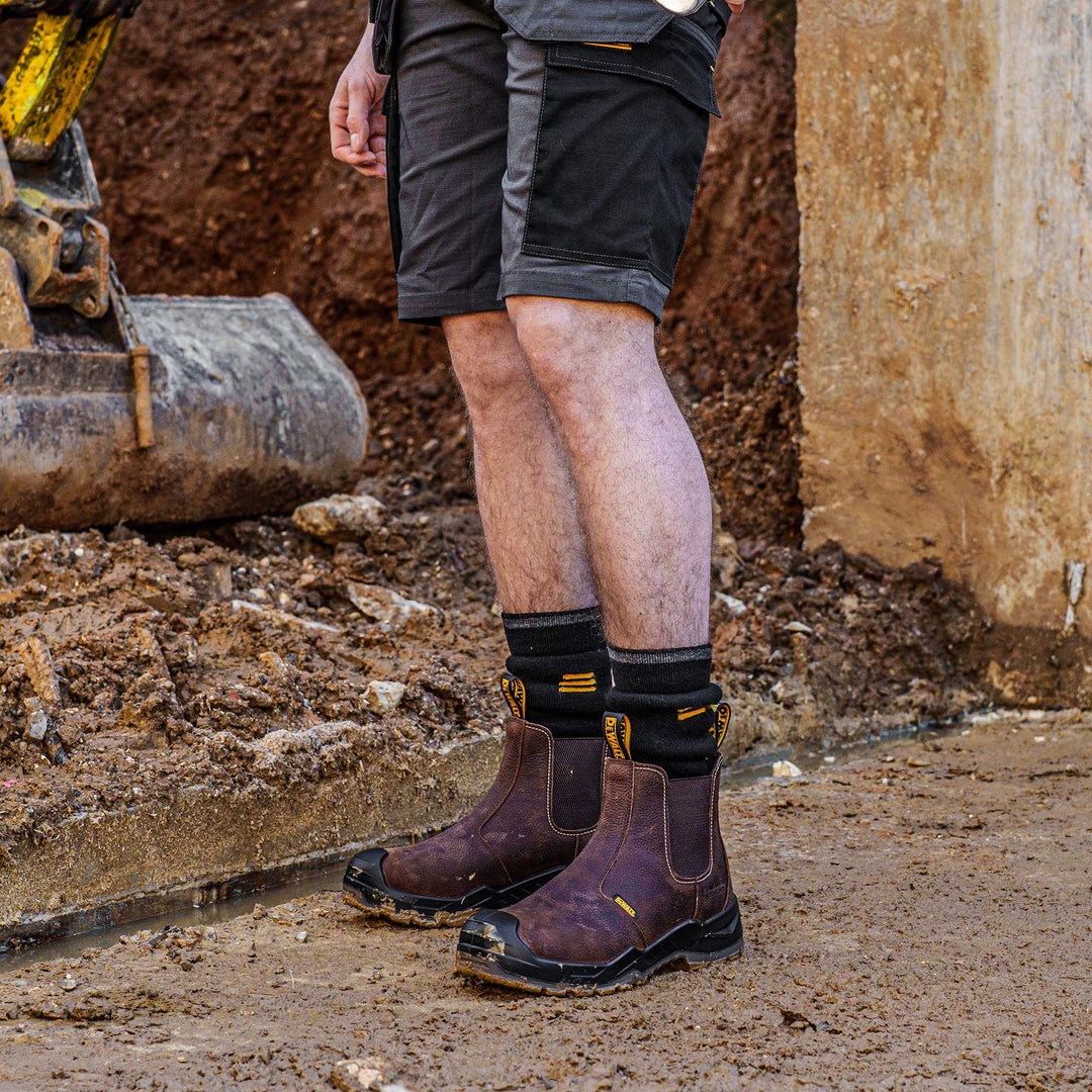 DEWALT Petersburg Water Resistant, Steel Toe Cap, Slip On Dealer Work Boot Model view zoomed