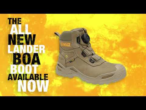 DEWALT Homme Lander Boot - Botte De Sécurité BOA Cuir Nubuck Imperméable Composite Large
