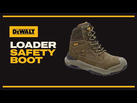DEWALT Loader side zip safety boot product overview video