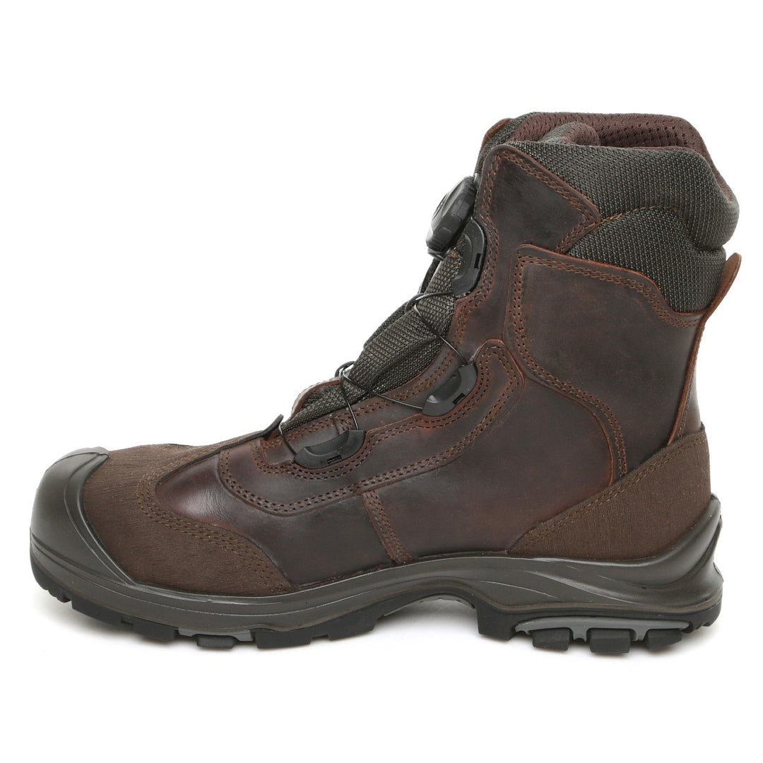 DEWALT Lakewood Waterproof Steel Safety Toe Work Boot Brown Side View Left