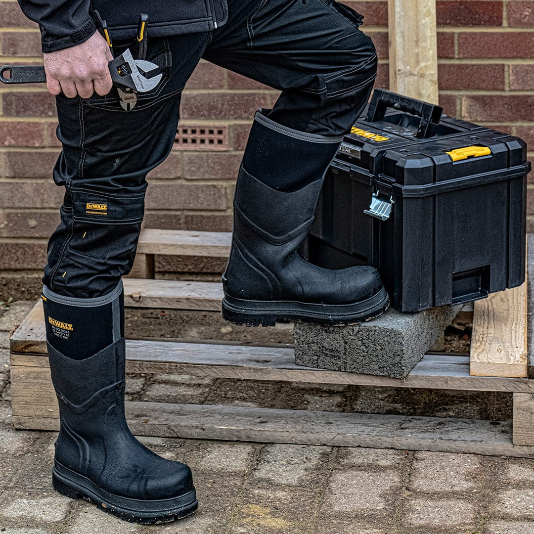 DEWALT Hobart Steel Safety Toe Wellington Boot Model View