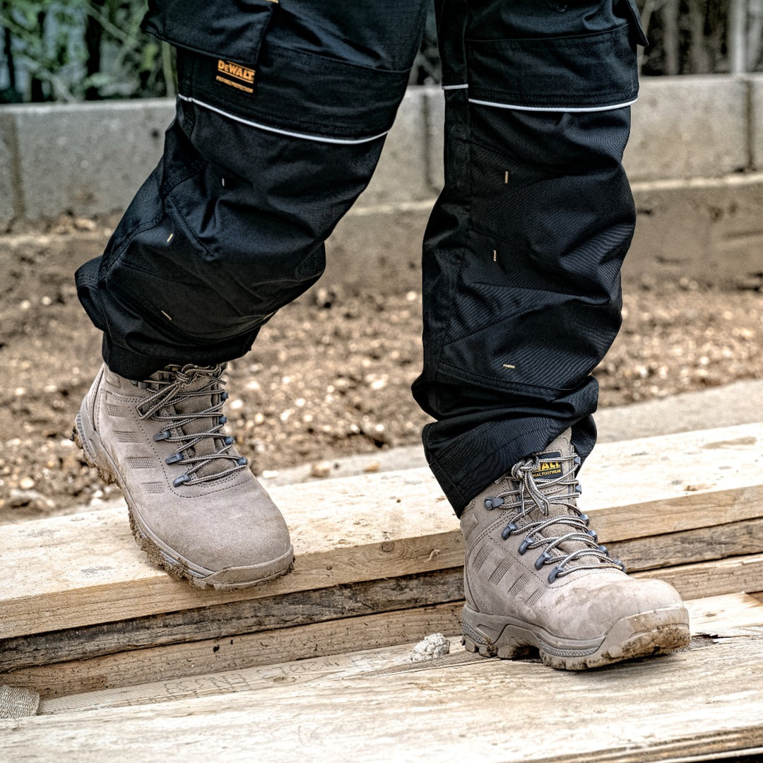 DEWALT Sharpsburg Steel Toe Safety Boot Stone Model Shot Front View