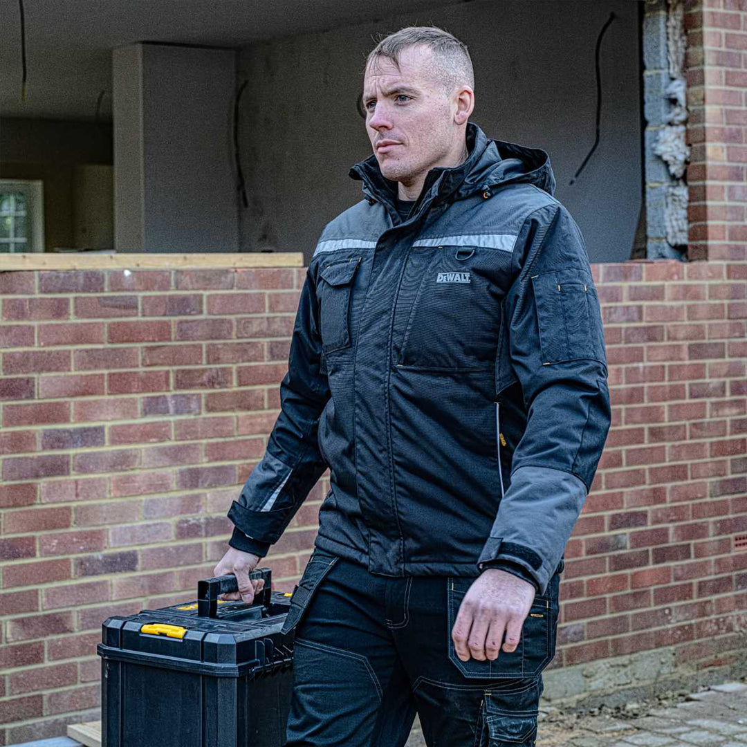 DEWALT Winter Waterproof Breathable Jacket Model View