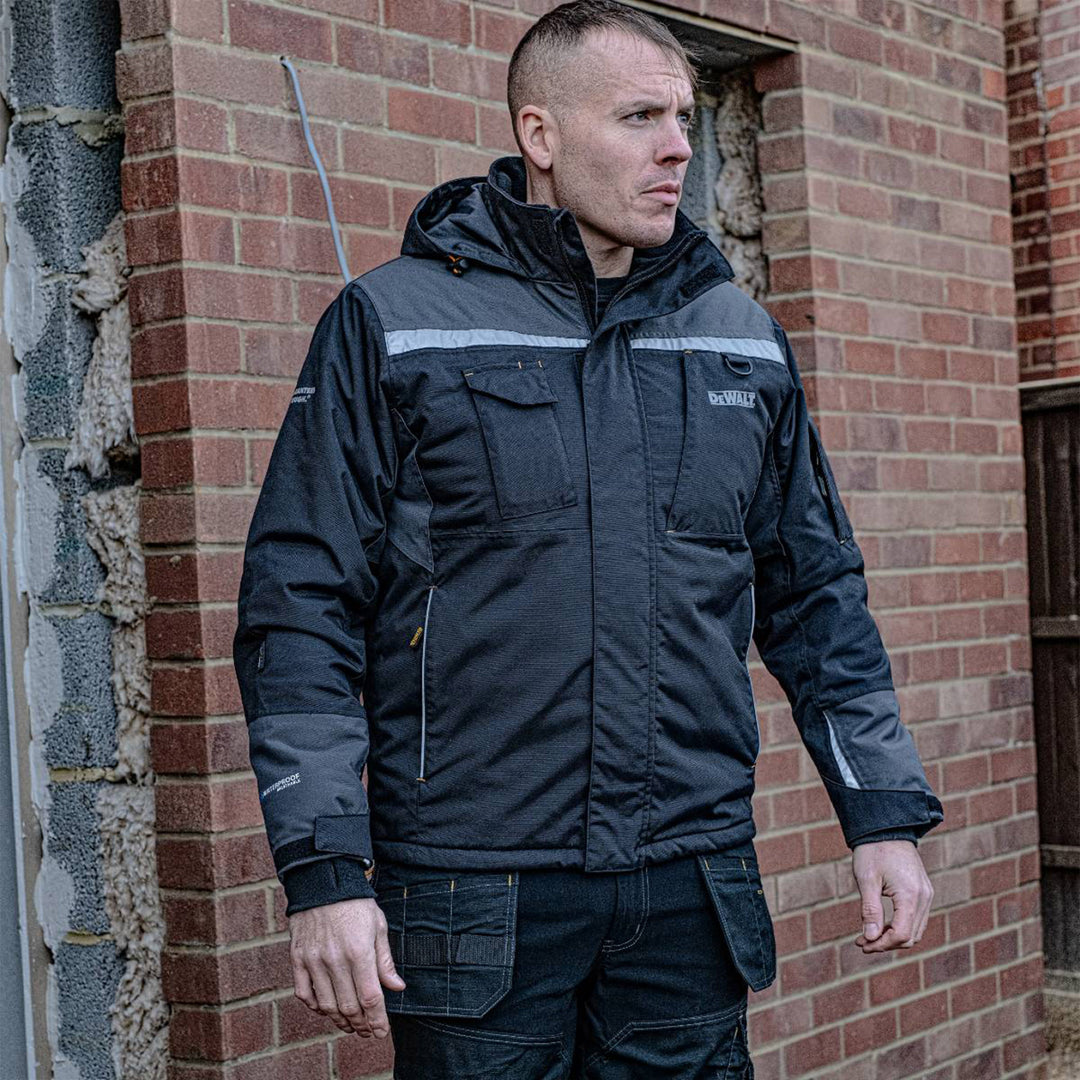 DEWALT Winter Waterproof Breathable Jacket Model View