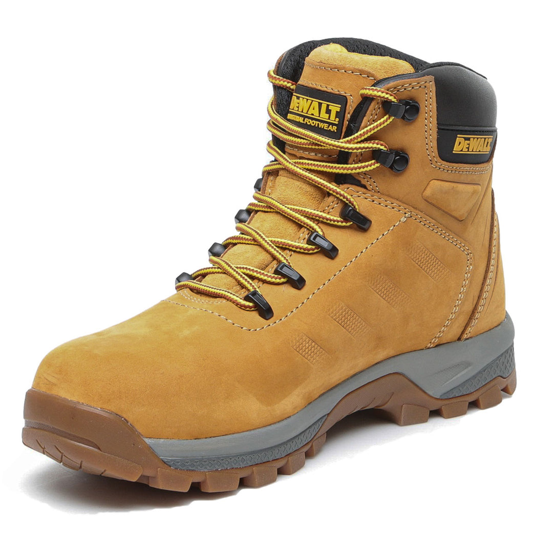 DEWALT Sharpsburg Steel Toe Safety Boot Honey 3/4 Instep View