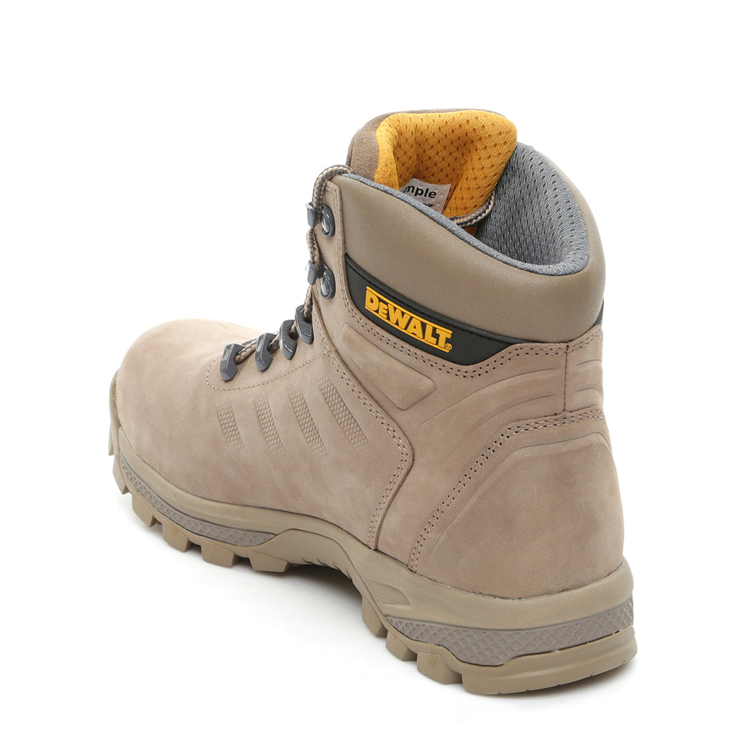 DEWALT Sharpsburg Steel Toe Safety Boot Stone 3/4 Heel View