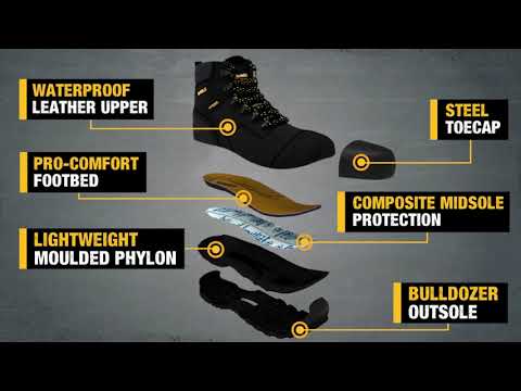 DEWALT Bulldozer Waterproof Steel Safety Toe Work Boot